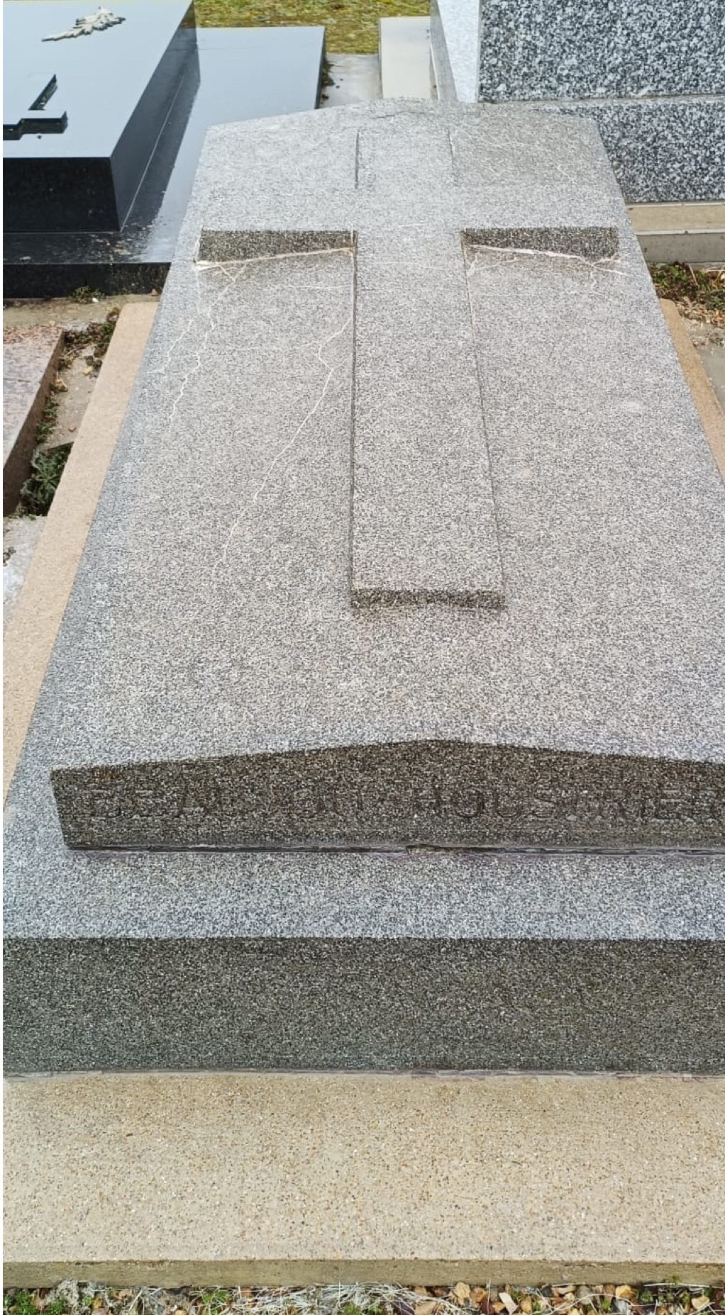 Tombe après entretien